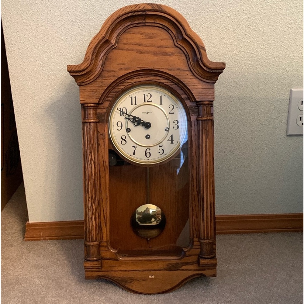 Howard Miller Wood Wall Clock Westminster Chimes